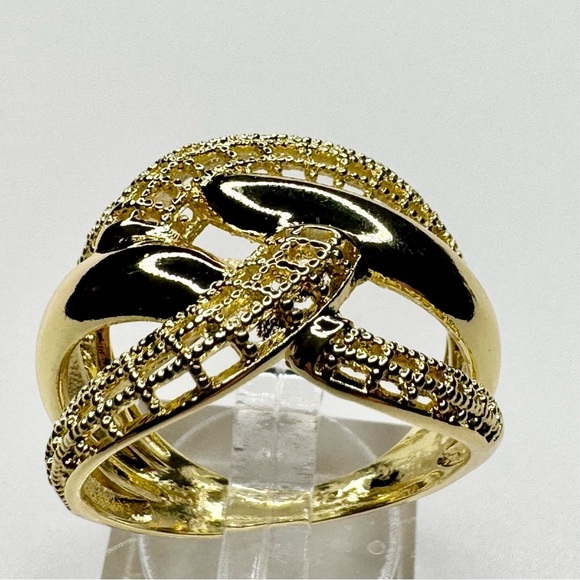 Gold Multi Weave Ring - Picture 8 of 8